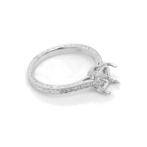 Art Deco Style Hand Carved Setting Mounting by OroSpot