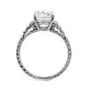Antique Style Engagement Ring with Diamonds by OroSpot