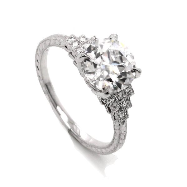 Vintage Inspired Diamond Ring by OroSpot