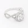 Modern Braided Diamond Ring