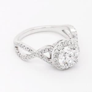 Modern Braided Diamond Ring