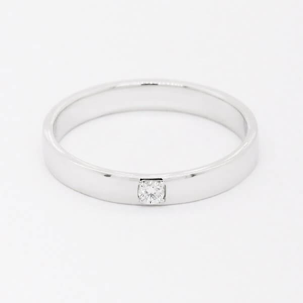 Contemporary diamond men's wedding band