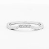 Curved antique wedding band
