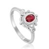 Oval ruby victorian style ring