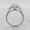 Pear Shape and round MOissanite ring