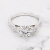 Three stone antique ring