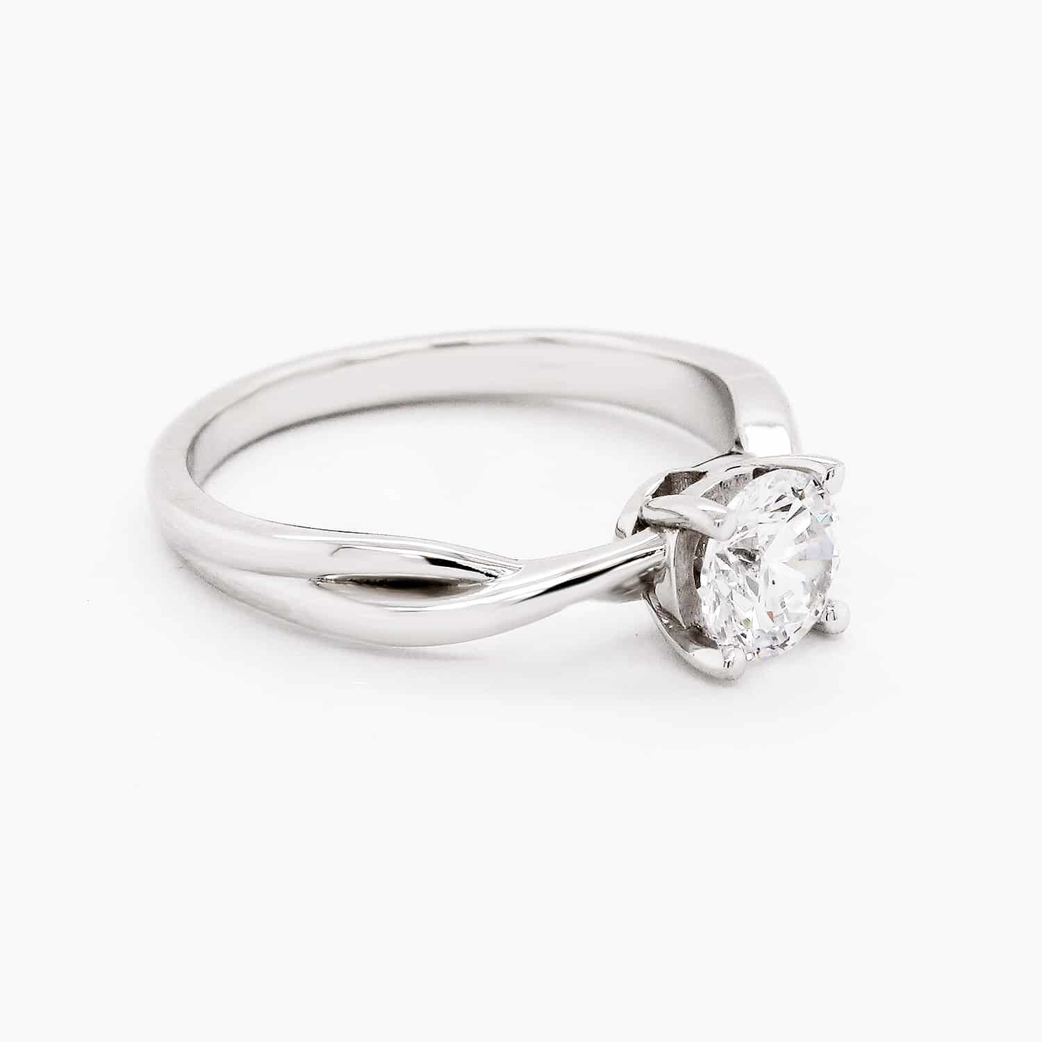 Braided Engagement Ring