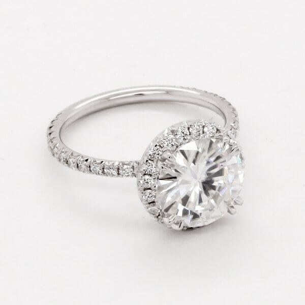 Modern Halo Engagement Ring