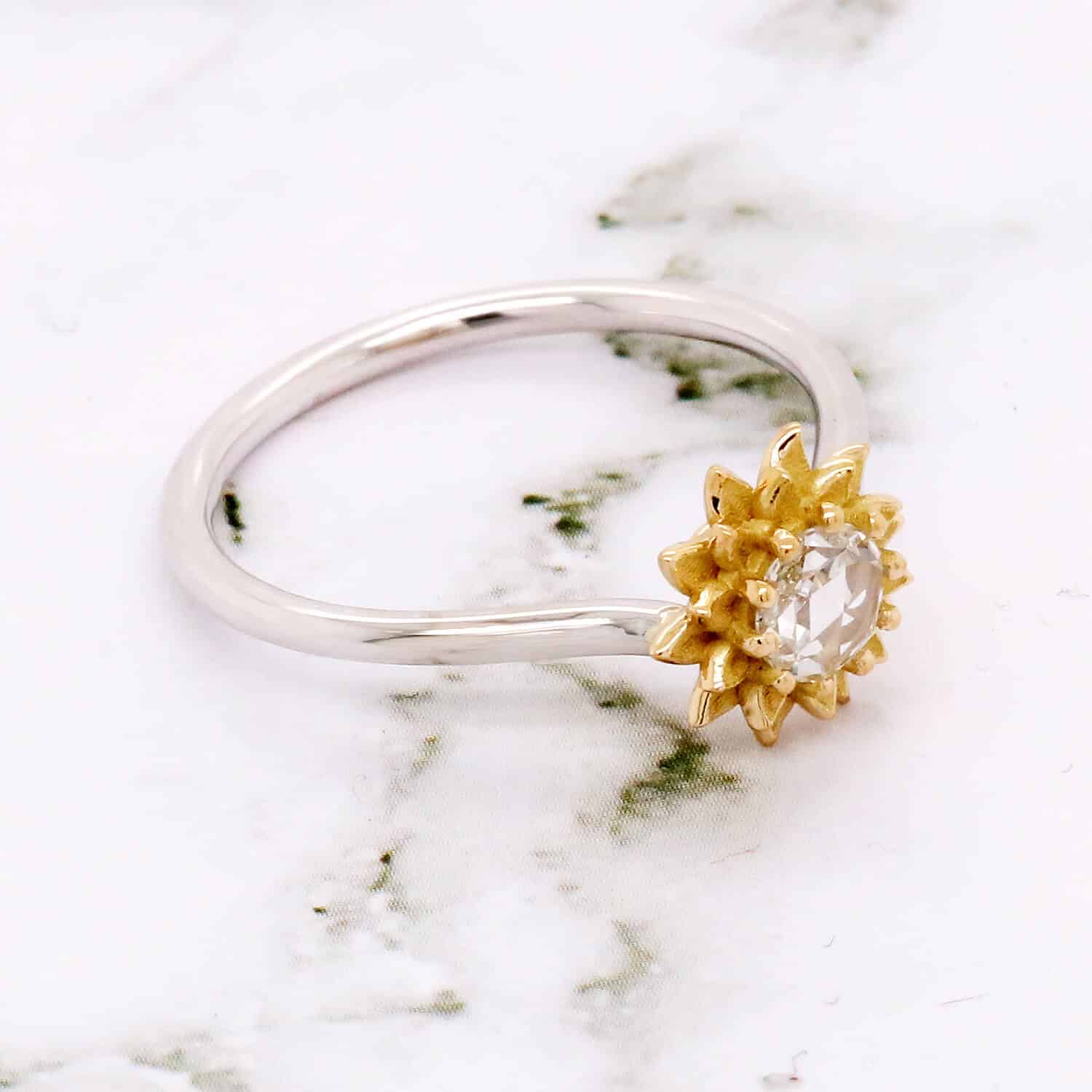 Rose cut diamond ring by OroSpot