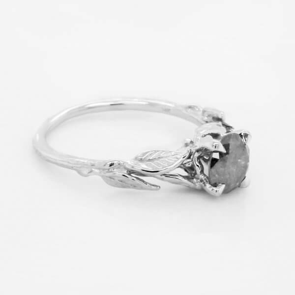 Salt and Pepper Diamond Ring OroSpot