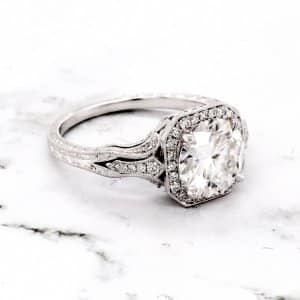 Antique Harro Moissanite Engagement ring by OroSpot