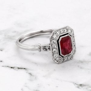 Antique ruby promise ring
