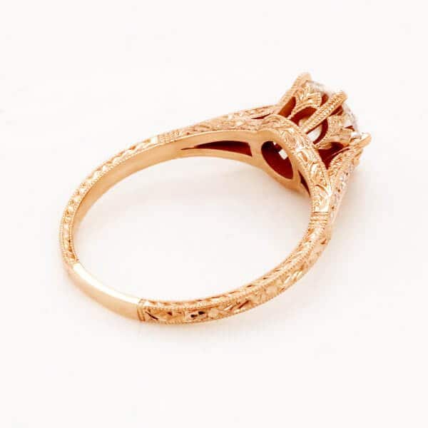 Cathedral hand carved ring
