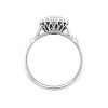 Edwardian halo diamond ring