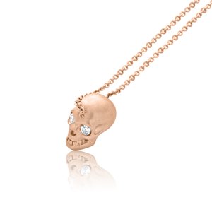 Mortality pendant with diamonds