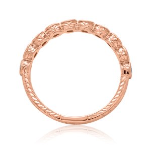 Art Deco Diamond bezel band