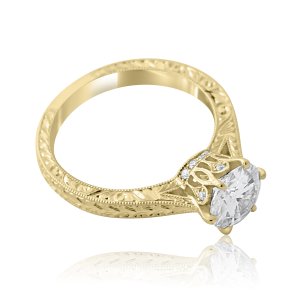 Six prong vintage diamond ring