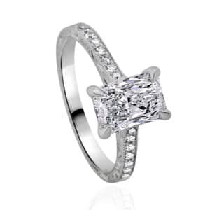 Decorative Radiant Diamond Ring