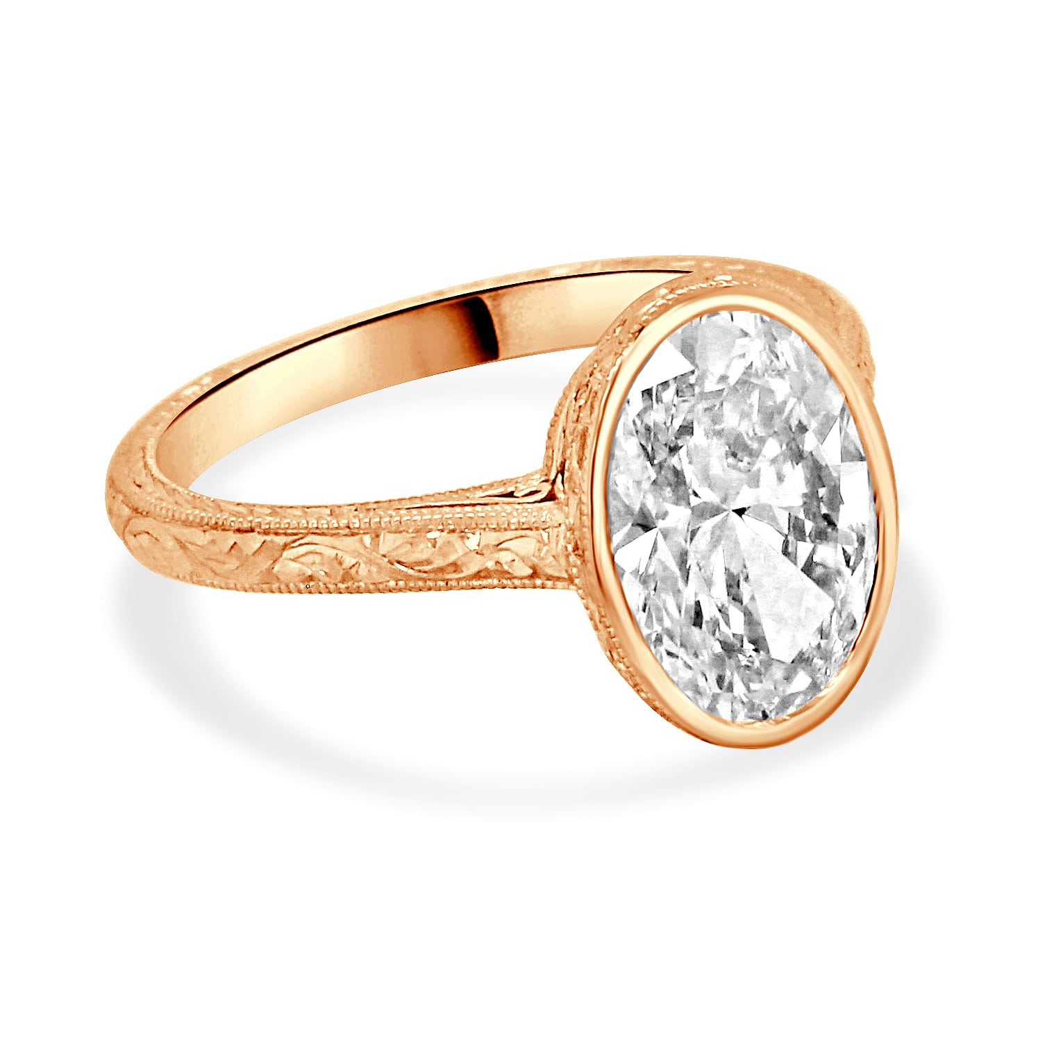 art deco oval diamond ring - OroSpot - Chicago