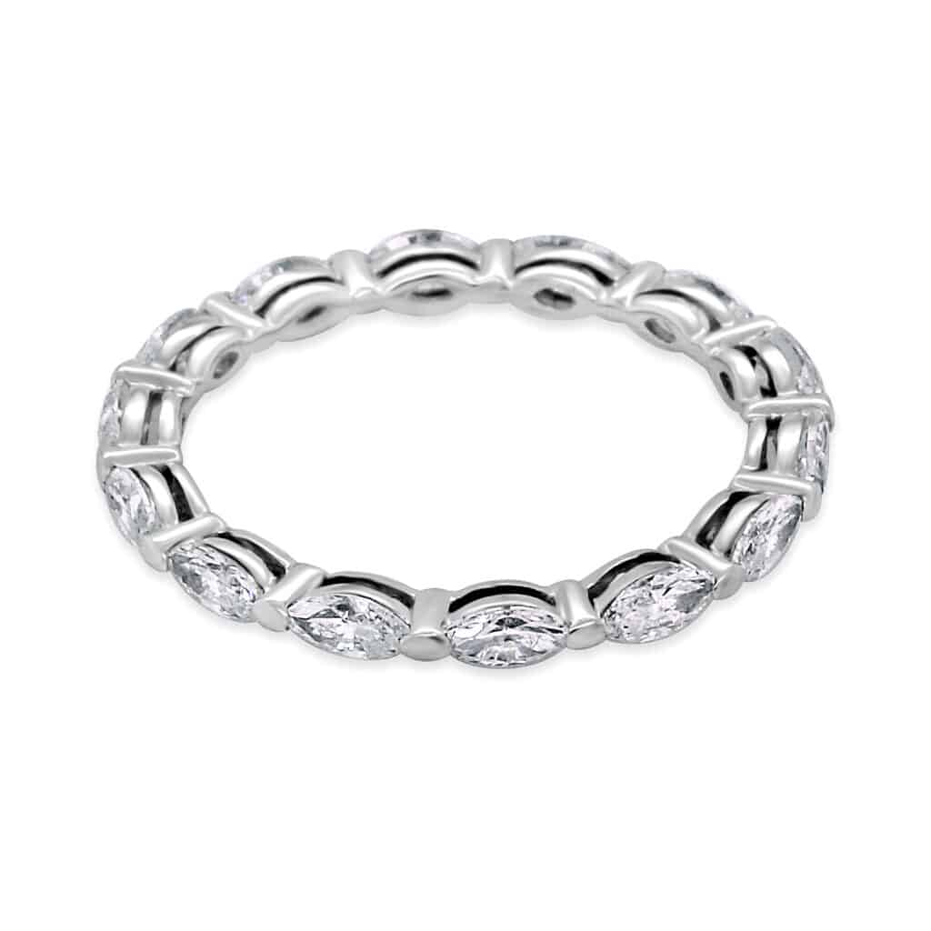 Marquise diamond eternity band | OroSpot