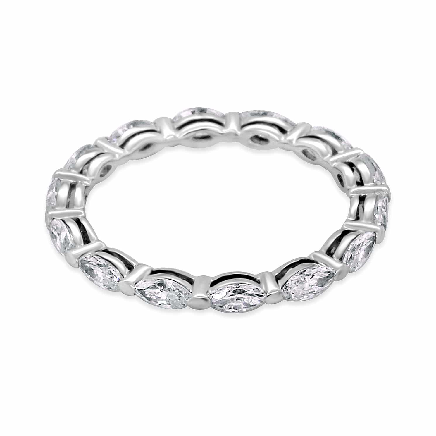 Marquise diamond eternity band | OroSpot