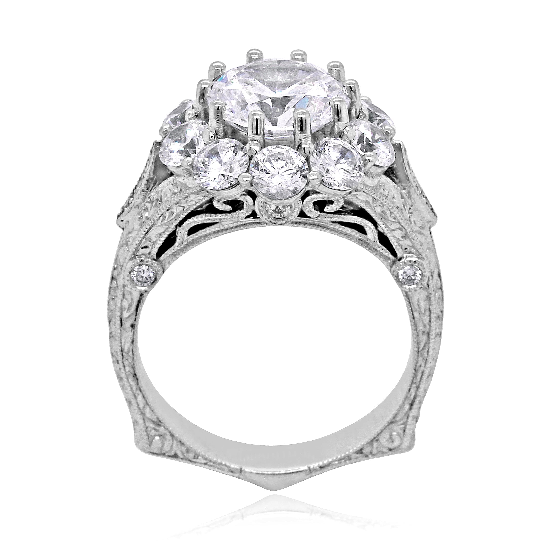 Euro shank antique cocktail ring featuring a bold gemstone set in a detailed band, combining vintage charm with modern elegance | OroSpot | Chicago, Illinois