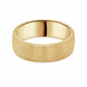 Satin Finish Men's Wedding Band - Handcrafted by OroSpot with Classic Matte Design.