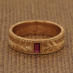 Men's Wedding Band Inspiration – Vintage, Modern, Gemstone & Hammered Styles